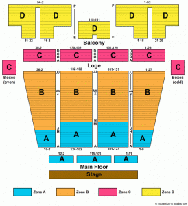 frozen stranahan theater seating chart