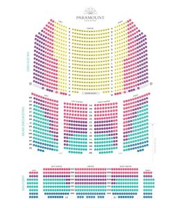 Seating Chart in the Paramount Theatre Aurora